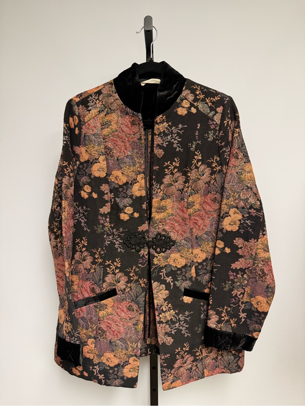 Soft Surroundings Westbury Garden Metallic Jacquard Jacket Size L Whimsigoth 90s - Picture 3 of 14